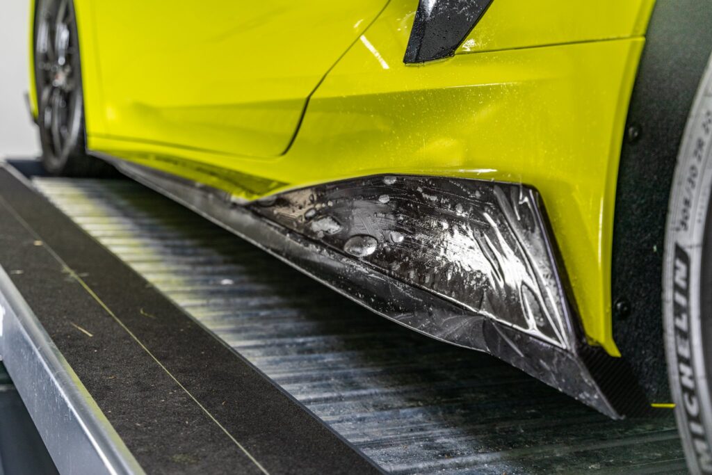 display of corvette after paint protection installation